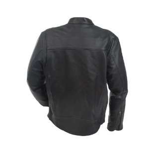  Mossi Womens Premium Leather Jacket Size 14 Black 