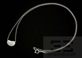 Tiffany & Co. Elsa Peretti Sterling Silver Small Bean Necklace  