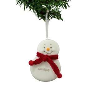  Snowbabies   Dazzling Snowman Ornament   Clearance
