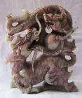 Chinese Nephrite Jade Carved ChiLin Kylin Dragon Statue