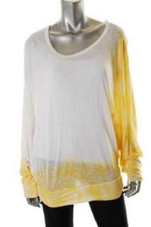 Vintage Havana Knit Top Yellow Slub Sale Misses Shirt M  
