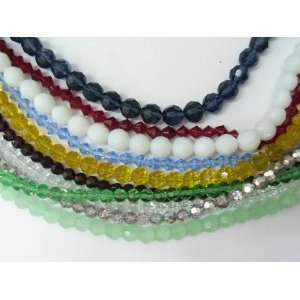    Mixed Shaped Glass Beads, 10 Strands Arts, Crafts & Sewing