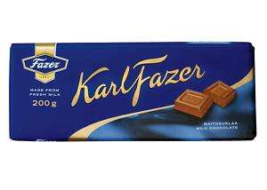 Karl FAZER Blue MILK Chocolate bar 200g Fazer Finland  