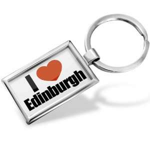 Keychain I Love Edinburgh region: City of Edinburgh, Scotland   Hand 