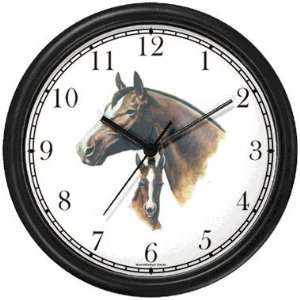  Stallion and Colt   JP   Horse Wall Clock by WatchBuddy 