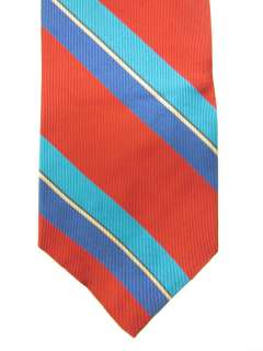 AUTH CHRISTIAN DIOR Mens Multi Striped Silk Neck Tie  