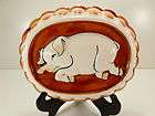 Ceramic Pig Wall Mold Plaque Decor Hand Painted By Sigma Tastesetter 