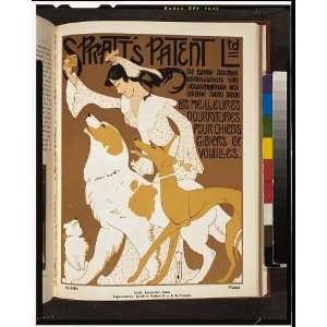  Spratts Patent Ltd,Animal food poster,1913,dog,rooster 