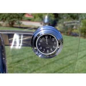    Motorcycle Windshield Mounted Clock (Black Face) Automotive