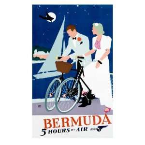  Pan American Airline to Bermuda Premium Poster Print 