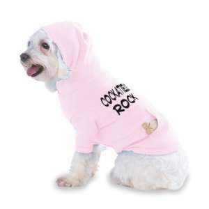 Cockatiels Rock Hooded (Hoody) T Shirt with pocket for your Dog or Cat 