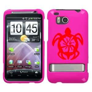 HTC THUNDERBOLT ADR 6400 RED TURTLE ON A PINK HARD CASE 