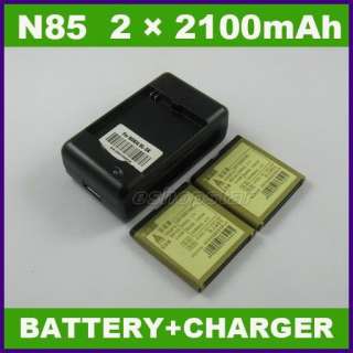 2100mAh 2×Battery + Charger For Nokia N85 N86 C7 C7 00 X7 00(BL 5K)