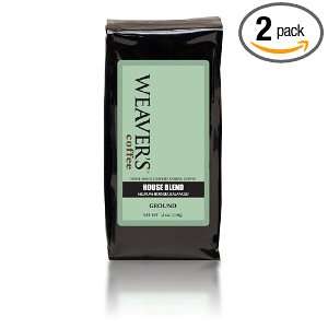 Weavers Coffee and Tea House Blend, Ground, 12 Ounce Bags (Pack of 2 
