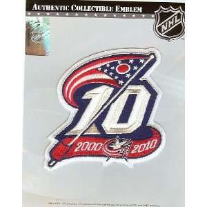  2010/2011 Columbus Blue Jackets 10th Anniversary Patch 