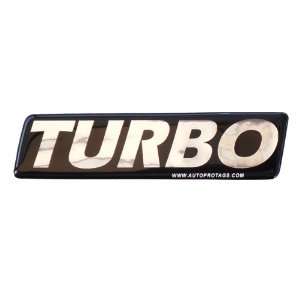 TURBO Emblem Badge Decal for ALL Vehicles: Automotive
