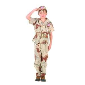 Childs Desert Commando Costume Size Large (12 14) Toys & Games