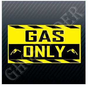  Gas Only Gasoline Fuel Pump Station Trucks Sticker 