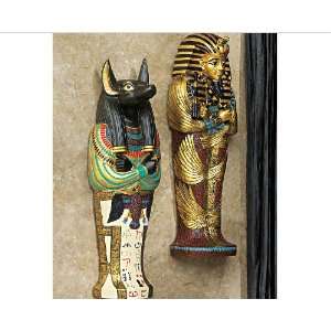   12 Egyptian Wall Scultpural Décor King Tut Anubis 