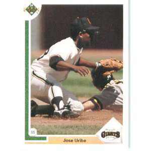  1991 Upper Deck #207 Jose Uribe   San Francisco Giants 