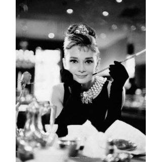 Audrey Hepburn Breakfast at Tiffanys Black and White, Movie Mini 