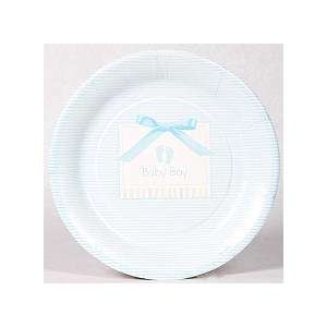 ShindigZ Baby Soft Blue Baby Shower 9 inch Dinner Plates   8 Pack 