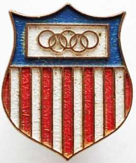 USA National Olympic Committee NOC 1970s official pin  