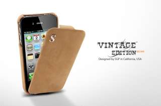SGP Pouch Leather Case Vintage Edition Brown for Apple iPhone 4S 