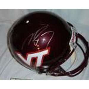  Michael Vick Signed Helmet   Authentic: Sports & Outdoors