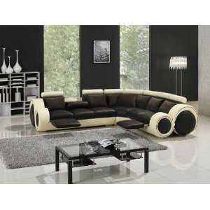  Vig Furniture T27C   Sectional Sofa With Recliners