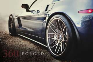 Corvette C6 Z06, ZR1 360  Forged Concave Wheels Full Carbon  