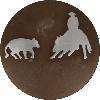 WESTERN CUTTING HORSE CONCHO COWBOY COWGIRL DECOR 2 Inch Concho items 