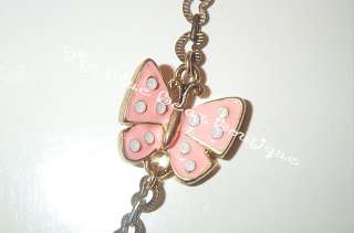 Betsey Johnson Frog Flower Butterfly Lady Bug Necklace  