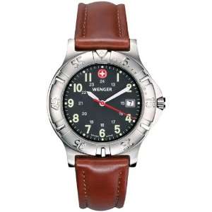 Wenger Avalanche II   Black Dial   Leather  70184 Wenger 