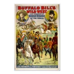  Buffalo Bill Wild West Vintage Poster