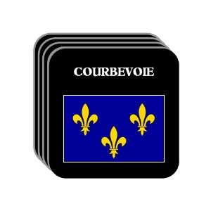  Ile de France   COURBEVOIE Set of 4 Mini Mousepad 