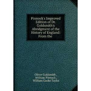   the . William Pinnock , William Cooke Taylor Oliver Goldsmith  Books