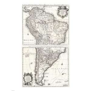  1730 Covens and Mortier Map of South America Poster (18.00 