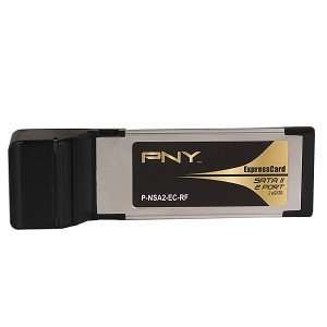  PNY 2 Port eSATA II ExpressCard/34 Adapter   Turn Your 