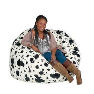 Bean Bag Chair Large Sack Micro Suede 4 Cow Animal Print By Cozy Sac 