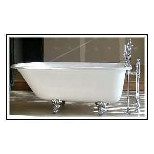  Classic 61 inch Clawfoot Tub w/8 inch faucet drilling on 