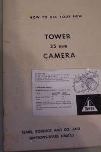 Vtg TOWER 35mm Rangefinder CAMERA Nikkor HC Close Focus Lens w/Case 