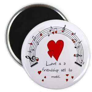  Creative Clam Love Music Valentines Day 2.25 Fridge 