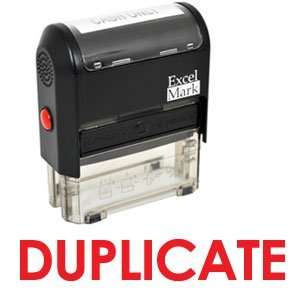  DUPLICATE Self Inking Rubber Stamp   Red Ink (42A1539WEB R 