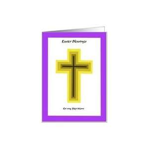  Easter Blessing Cross   Step Mom Card Health & Personal 