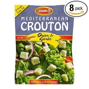 Osem Onion & Garlic Crouton, 5.25 Ounce Packages (Pack of 8)  