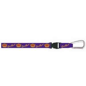  Officially Licensed Crown Royal Logo Lanyard Keychain 