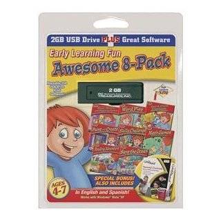 High Achievers Early Learning Fun 8 Pack by PC Treasures ( USB Flash 