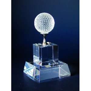  Crystal Cubed Tower Golf Trophy 