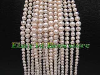Beautiful Natural White freshwater pearl loose beads  